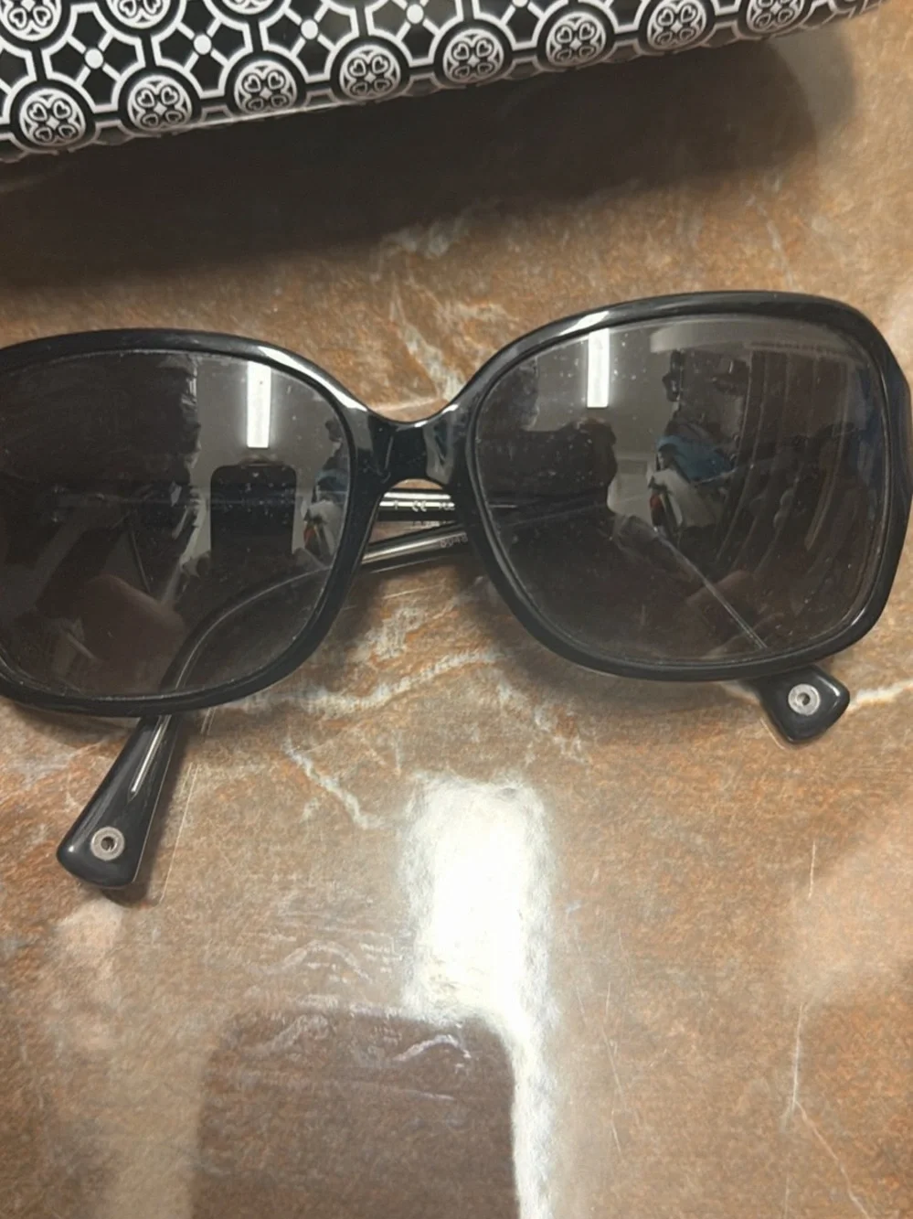 Brighton Black Oversized Women's Sunglasses